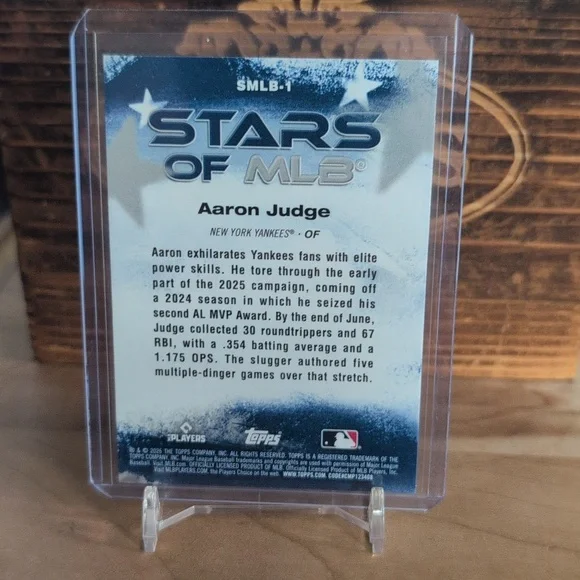 2026 Topps Aaron Judge Stars Of MLB Yankees MVP - Picture 2 of 2
